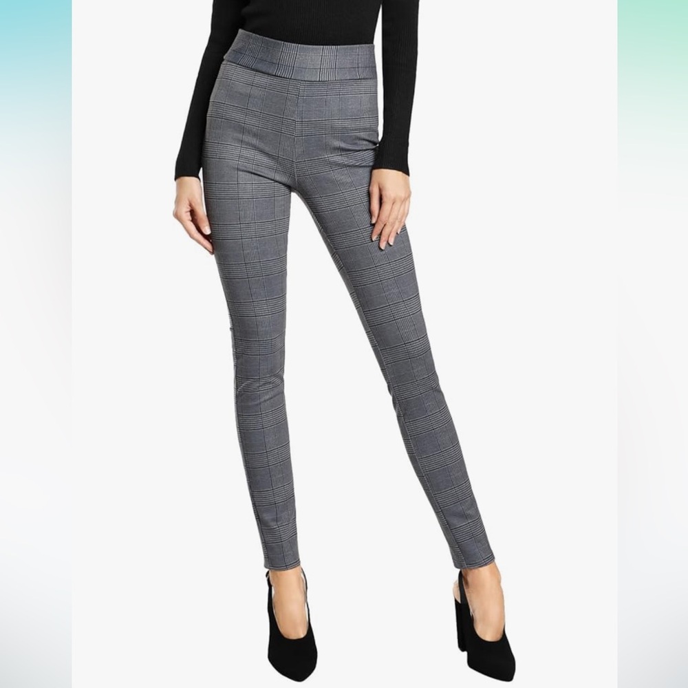 Gray High-Waisted Leggings